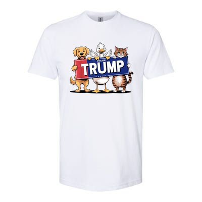 Make Pets Safe Again Cat Duck Dog Pets For Trump Gift Softstyle CVC T-Shirt