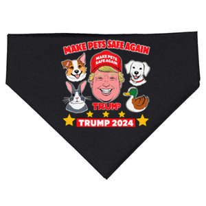 Make Pets Safe Again Trump 2024 Save Our Pets USA-Made Doggie Bandana