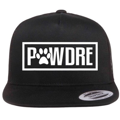 Mens Pawdre Shirt Cat Or Dog Dad Fathers Day Gift Flat Bill Trucker Hat