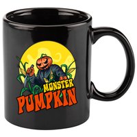Monster Pumpkin Spooky Halloween 11oz C Handle Ceramic Mug