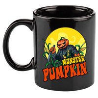 Monster Pumpkin Spooky Halloween 11oz C Handle Ceramic Mug