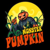 Monster Pumpkin Spooky Halloween Drawstring Bag