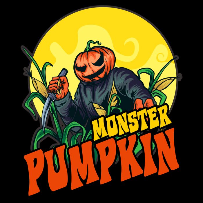 Monster Pumpkin Spooky Halloween Drawstring Bag