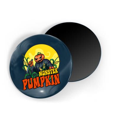 Monster Pumpkin Spooky Halloween Magnet