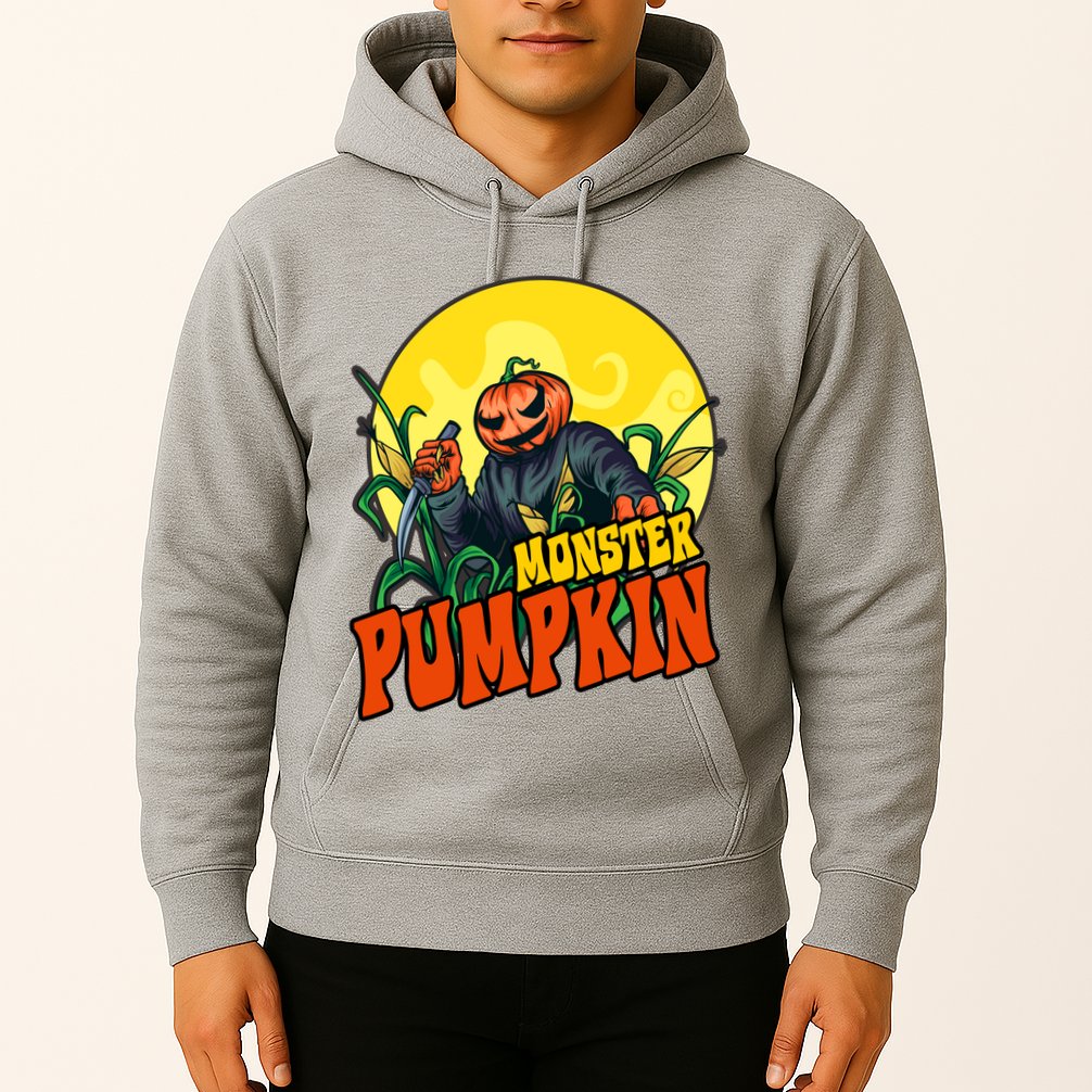 Monster Pumpkin Spooky Halloween Hoodie