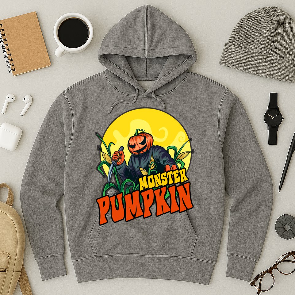 Monster Pumpkin Spooky Halloween Hoodie