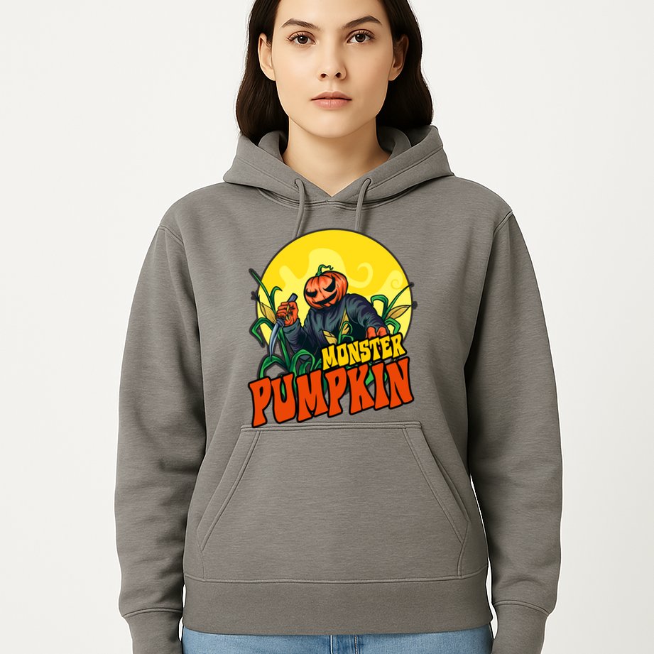 Monster Pumpkin Spooky Halloween Hoodie