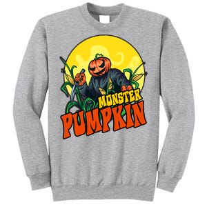 Monster Pumpkin Spooky Halloween Sweatshirt