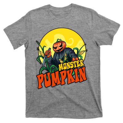 Monster Pumpkin Spooky Halloween T-Shirt