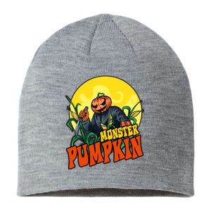 Monster Pumpkin Spooky Halloween Sustainable Beanie