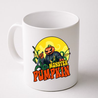 Monster Pumpkin Spooky Halloween Coffee Mug