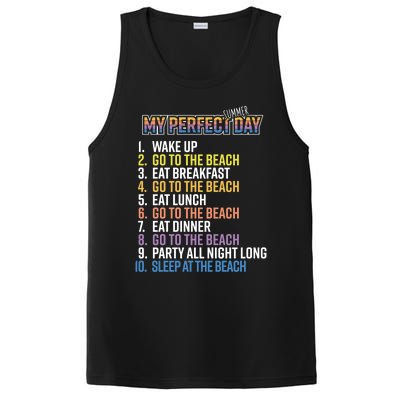 My Perfect Summer Day Go To The Beach Gift PosiCharge Competitor Tank