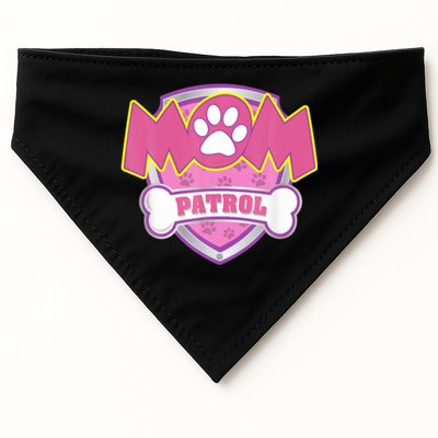 Mom Patrol Shirt Dog Mom Dad Funny Gift Birthday Party USA-Made Doggie Bandana