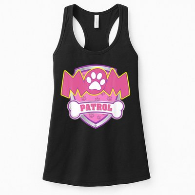 Mom Patrol Shirt Dog Mom Dad Funny Gift Birthday Party Womens Tank Top
