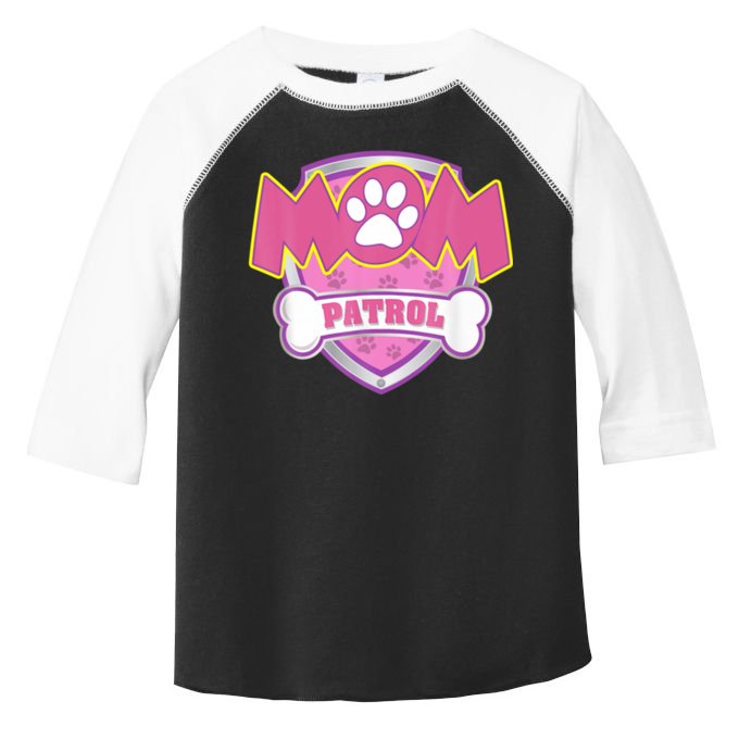 Mom Patrol Shirt Dog Mom Dad Funny Gift Birthday Party Toddler Fine Jersey T-Shirt