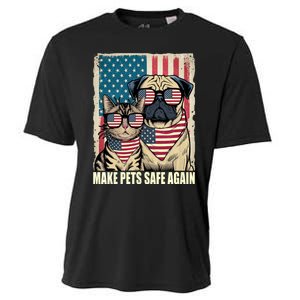 Make Pets Safe Again Trump Harris Debate Eating The Dogs Cat Cooling Performance Crew T-Shirt