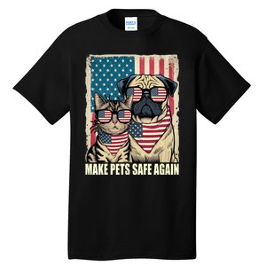 Make Pets Safe Again Trump Harris Debate Eating The Dogs Cat Tall T-Shirt