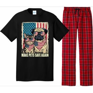 Make Pets Safe Again Trump Harris Debate Eating The Dogs Cat Pajama Set