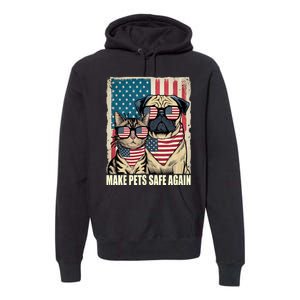 Make Pets Safe Again Trump Harris Debate Eating The Dogs Cat Premium Hoodie