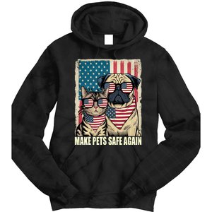 Make Pets Safe Again Trump Harris Debate Eating The Dogs Cat Tie Dye Hoodie