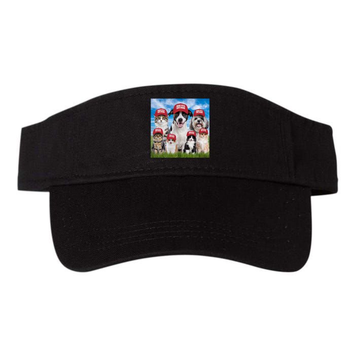 Make Pets Safe Again Democratic Republican Valucap Bio-Washed Visor