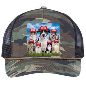 Make Pets Safe Again Democratic Republican Retro Rope Trucker Hat Cap