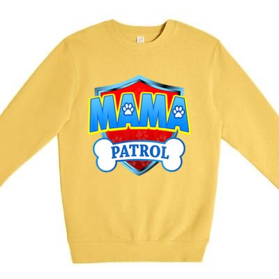 Mama Patrol Shirt Dog Mom Funny Gift For Mothers Day Premium Crewneck Sweatshirt