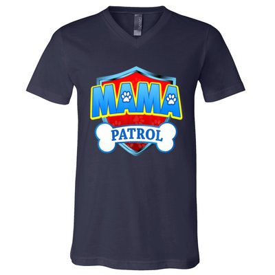 Mama Patrol Shirt Dog Mom Funny Gift For Mothers Day V-Neck T-Shirt