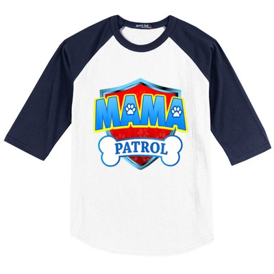 Mama Patrol Shirt Dog Mom Funny Gift For Mothers Day Baseball Sleeve Shirt