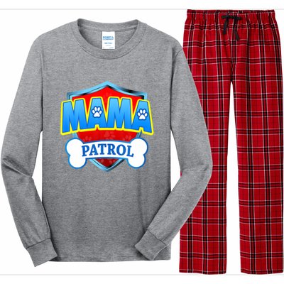 Mama Patrol Shirt Dog Mom Funny Gift For Mothers Day Long Sleeve Pajama Set