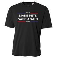 Make Pets Safe Again – Funny Pet Safety Awareness Cooling Performance Crew T-Shirt