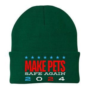 Make Pets Safe Again Debate Election 2024 Donald Trump Knit Cap Winter Beanie