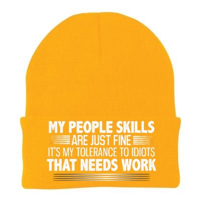 My People Skills Are Fine Funny T Knit Cap Winter Beanie