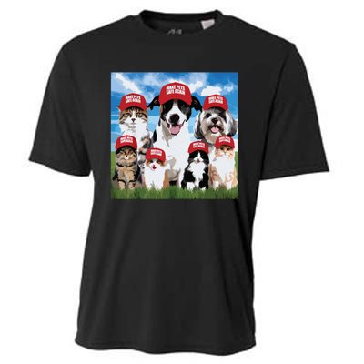 Make Pets Safe Again Democratic Republican Cooling Performance Crew T-Shirt