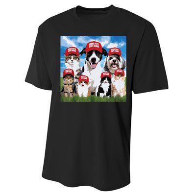 Make Pets Safe Again Democratic Republican Performance Sprint T-Shirt