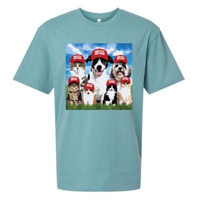 Make Pets Safe Again Democratic Republican Sueded Cloud Jersey T-Shirt