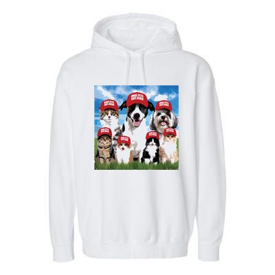 Make Pets Safe Again Democratic Republican Garment-Dyed Fleece Hoodie