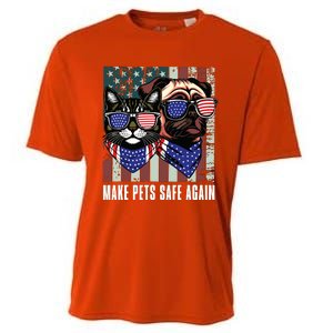 Make Pets Safe Again Trump Harris Debate Eating The Dogs Cat Cooling Performance Crew T-Shirt