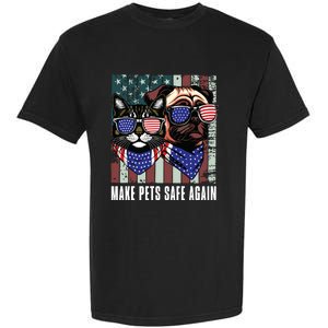 Make Pets Safe Again Trump Harris Debate Eating The Dogs Cat Garment-Dyed Heavyweight T-Shirt