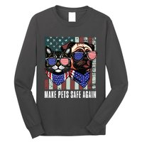 Make Pets Safe Again Trump Harris Debate Eating The Dogs Cat Long Sleeve Shirt