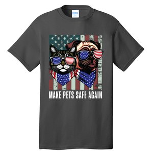 Make Pets Safe Again Trump Harris Debate Eating The Dogs Cat Tall T-Shirt