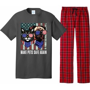 Make Pets Safe Again Trump Harris Debate Eating The Dogs Cat Pajama Set