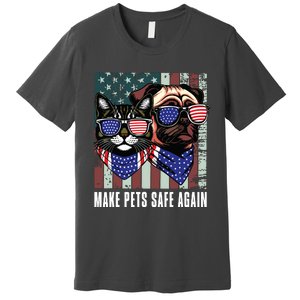 Make Pets Safe Again Trump Harris Debate Eating The Dogs Cat Premium T-Shirt