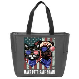 Make Pets Safe Again Trump Harris Debate Eating The Dogs Cat Zip Tote Bag