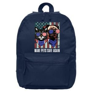 Make Pets Safe Again Trump Harris Debate Eating The Dogs Cat 16 in Basic Backpack