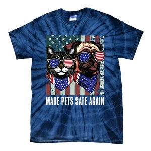 Make Pets Safe Again Trump Harris Debate Eating The Dogs Cat Tie-Dye T-Shirt