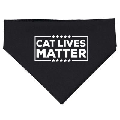 Make Pets Safe Again Donald Trump 2024 Cats Cat Lives Matter Trump Gift USA-Made Doggie Bandana