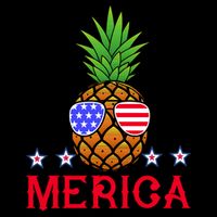 Merica Pineapple Shade Stars And Stripes Funny 4th Of July USA City Backpack