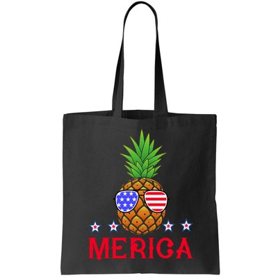 Merica Pineapple Shade Stars And Stripes Funny 4th Of July USA Bag