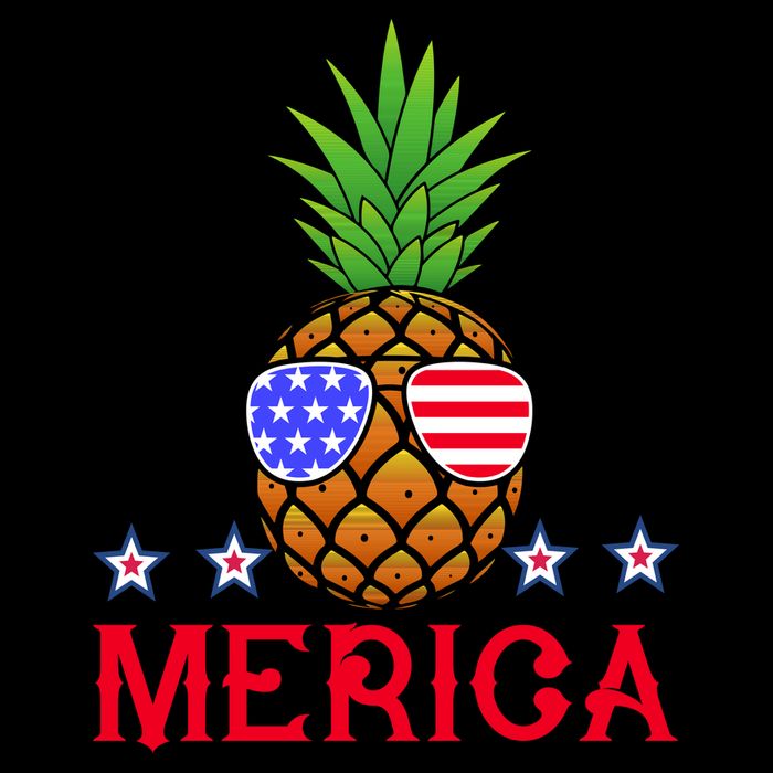 Merica Pineapple Shade Stars And Stripes Funny 4th Of July USA Tall Sweatshirt
